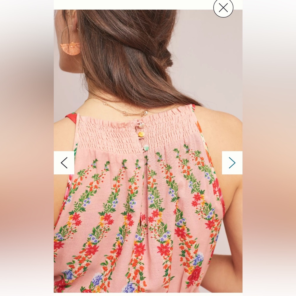 NWT Anthropologie Vineet Bahl Atacama Beaded Floral Tiered Maxi Dress 8 $290 - Picture 5 of 11